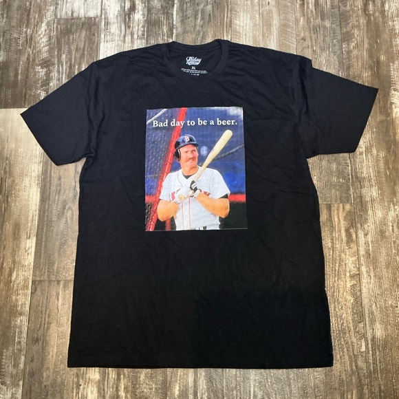 New Friday Beer Black Baseball Graphic Tee Size XL - Picture 1 of 7
